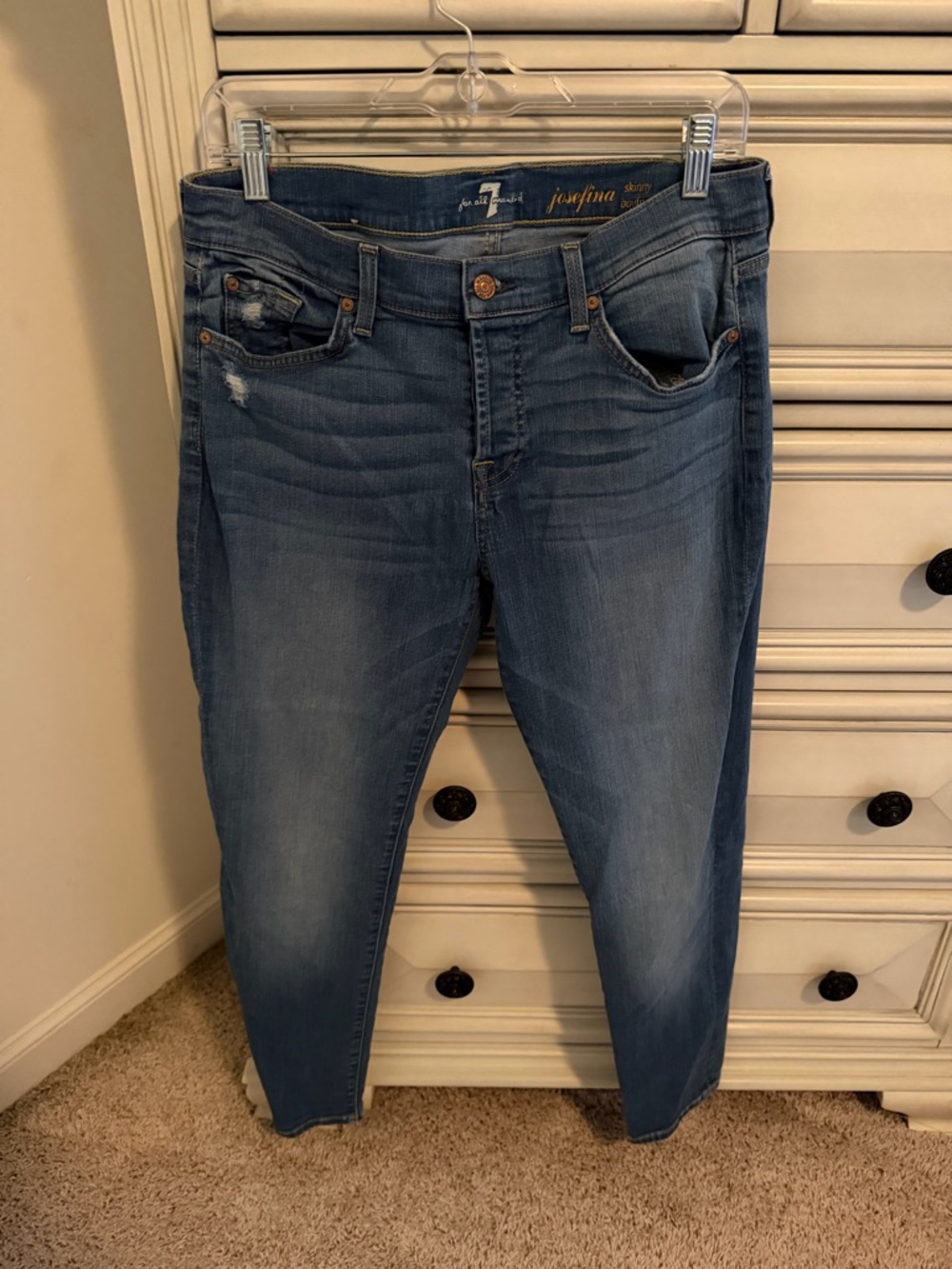 7 For All Manking Josefina Skinny Boyfriend Jean